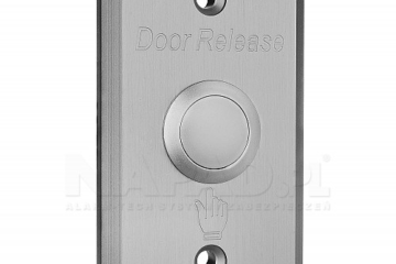 Metalowy przycisk zwalniający drzwi